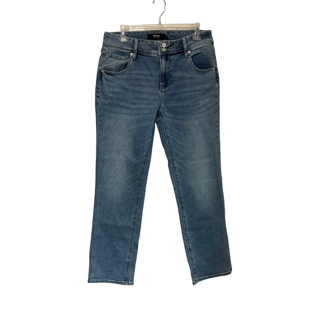 Hudson Jeans Slim Straight Medium‎ Wash Stretch Denim Women’s Sz 10